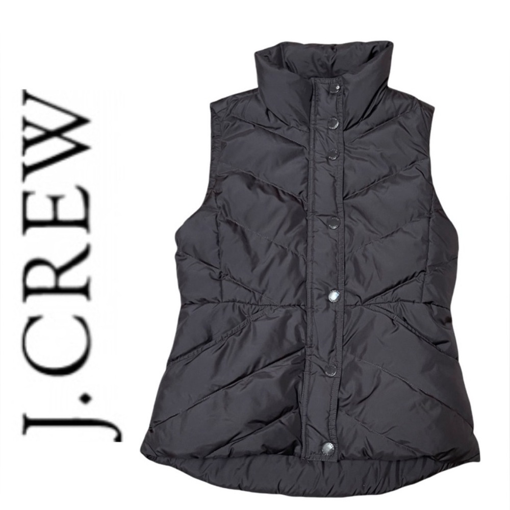 J. Crew Women's Quilted Vest in Chocolate Brown Size XS